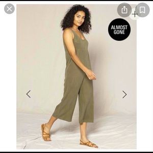 Outerknown.  Olive color. Size M.  100% tencel. Relaxed fit.